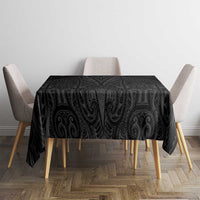 Queensland Maori Rugby Nga Hau e Wha Tablecloth Black Motif