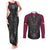 Queensland Maori Rugby Nga Hau e Wha Couples Matching Tank Maxi Dress and Long Sleeve Button Shirt Maroon Motif
