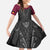 Queensland Maori Rugby Nga Hau e Wha Family Matching Puletasi and Hawaiian Shirt Maroon Motif