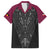 Queensland Maori Rugby Nga Hau e Wha Family Matching Puletasi and Hawaiian Shirt Maroon Motif