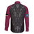 Queensland Maori Rugby Nga Hau e Wha Family Matching Puletasi and Hawaiian Shirt Maroon Motif