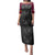 Queensland Maori Rugby Nga Hau e Wha Family Matching Puletasi and Hawaiian Shirt Maroon Motif
