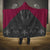 Queensland Maori Rugby Nga Hau e Wha Hooded Blanket Maroon Motif