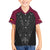 Queensland Maori Rugby Nga Hau e Wha Kid Hawaiian Shirt Maroon Motif