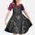 Queensland Maori Rugby Nga Hau e Wha Kid Short Sleeve Dress Maroon Motif