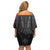 Queensland Maori Rugby Nga Hau e Wha Off Shoulder Short Dress Maroon Motif