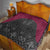 Queensland Maori Rugby Nga Hau e Wha Quilt Maroon Motif