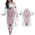 Queensland Maori Rugby Nga Hau e Wha Couples Matching Off The Shoulder Long Sleeve Dress and Hawaiian Shirt White Motif