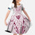 Queensland Maori Rugby Nga Hau e Wha Family Matching Off The Shoulder Long Sleeve Dress and Hawaiian Shirt White Motif