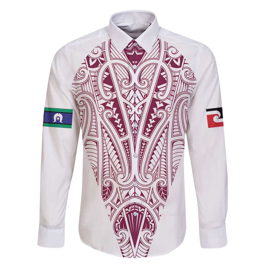 Queensland Maori Rugby Nga Hau e Wha Family Matching Off Shoulder Short Dress and Hawaiian Shirt White Motif