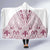 Queensland Maori Rugby Nga Hau e Wha Hooded Blanket White Motif