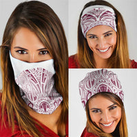 Queensland Maori Rugby Nga Hau e Wha Neck Gaiter White Motif - Polynesian Pride