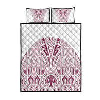 Queensland Maori Rugby Nga Hau e Wha Quilt Bed Set White Motif