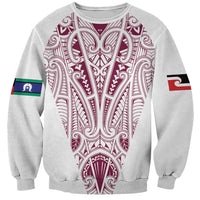 Queensland Maori Rugby Nga Hau e Wha Sweatshirt White Motif