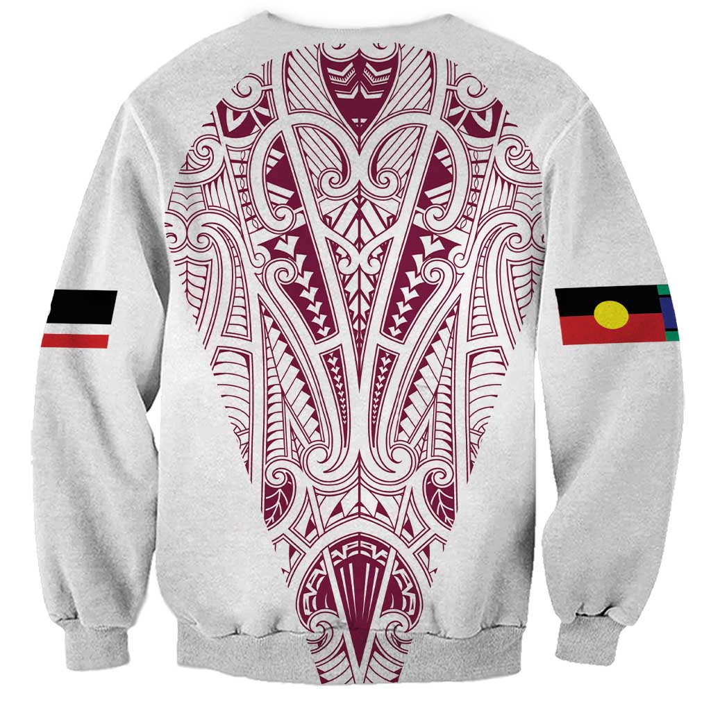 Queensland Maori Rugby Nga Hau e Wha Sweatshirt White Motif