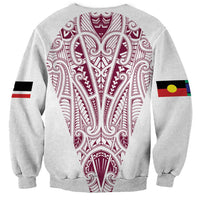 Queensland Maori Rugby Nga Hau e Wha Sweatshirt White Motif