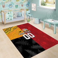 Custom British Lions-AUNZ Area Rug Australia-New Zealand Indigenous Motif
