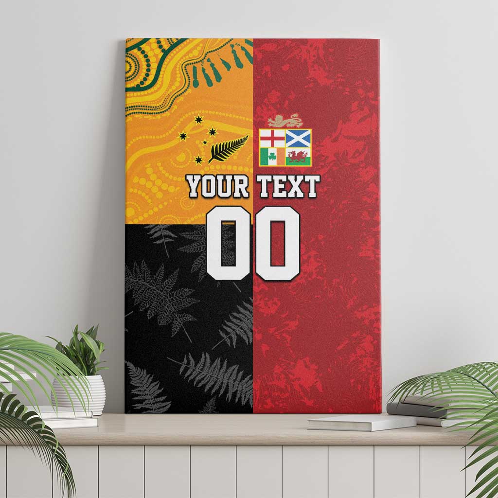 Custom British Lions-AUNZ Canvas Wall Art Australia-New Zealand Indigenous Motif LT9 - Polynesian Pride