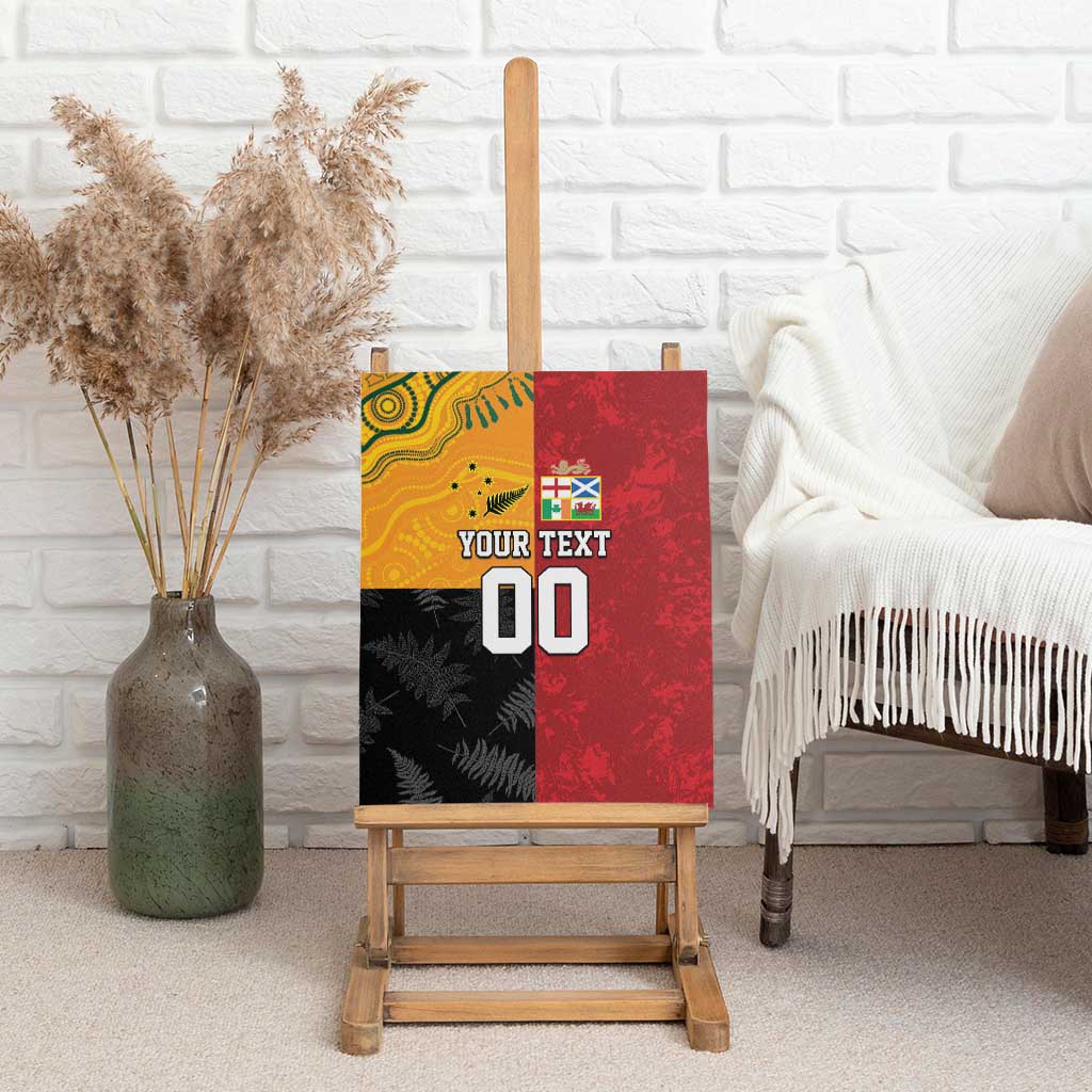Custom British Lions-AUNZ Canvas Wall Art Australia-New Zealand Indigenous Motif LT9 - Polynesian Pride