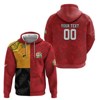 Custom British Lions-AUNZ Zip Hoodie Australia-New Zealand Indigenous Motif