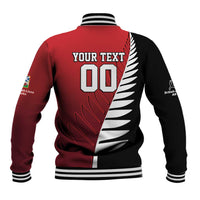Custom British Lions New Zealand Baseball Jacket Half Black Fern LT9 - Polynesian Pride