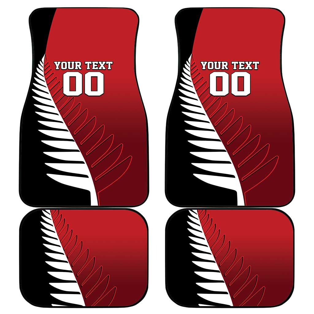 Custom British Lions New Zealand Car Mats Half Black Fern LT9 - Polynesian Pride