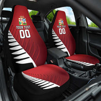 Custom British Lions New Zealand Car Seat Cover Half Black Fern