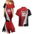 Custom British Lions New Zealand Couples Matching Mermaid Dress and Hawaiian Shirt Half Black Fern