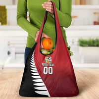 Custom British Lions New Zealand Grocery Bag Half Black Fern LT9 - Polynesian Pride