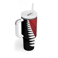 Custom British Lions New Zealand Tumbler With Handle Half Black Fern