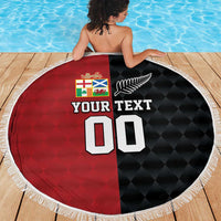 Custom British Lions New Zealand Beach Blanket Sporty Style LT9 - Polynesian Pride