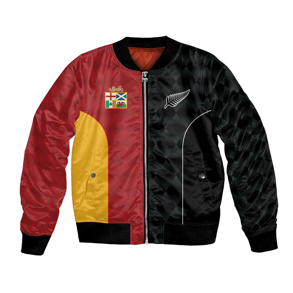 Custom British Lions New Zealand Bomber Jacket Sporty Style