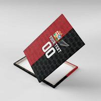 Custom British Lions New Zealand Canvas Wall Art Sporty Style LT9 With Frame Black - Polynesian Pride