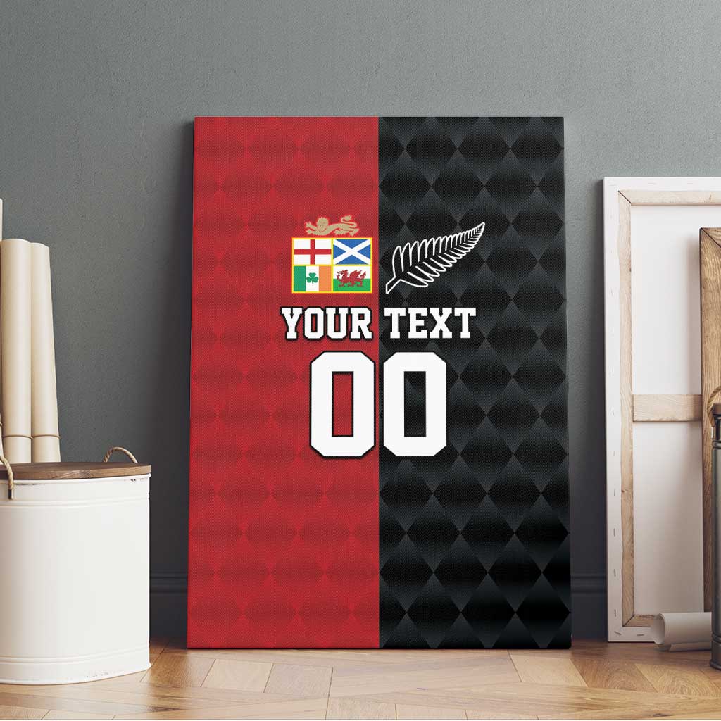 Custom British Lions New Zealand Canvas Wall Art Sporty Style LT9 - Polynesian Pride