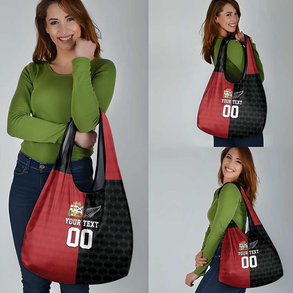 Custom British Lions New Zealand Grocery Bag Sporty Style LT9 - Polynesian Pride