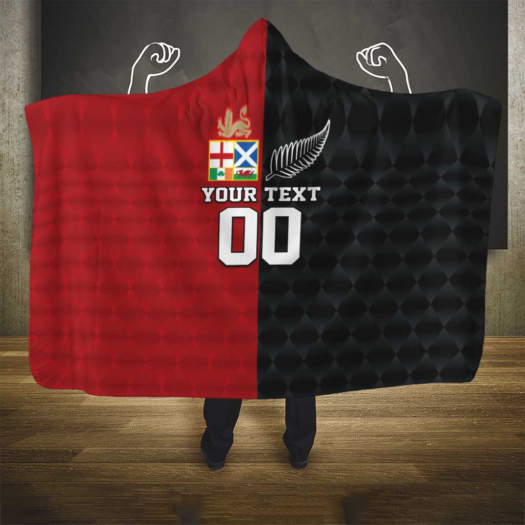 Custom British Lions New Zealand Hooded Blanket Sporty Style