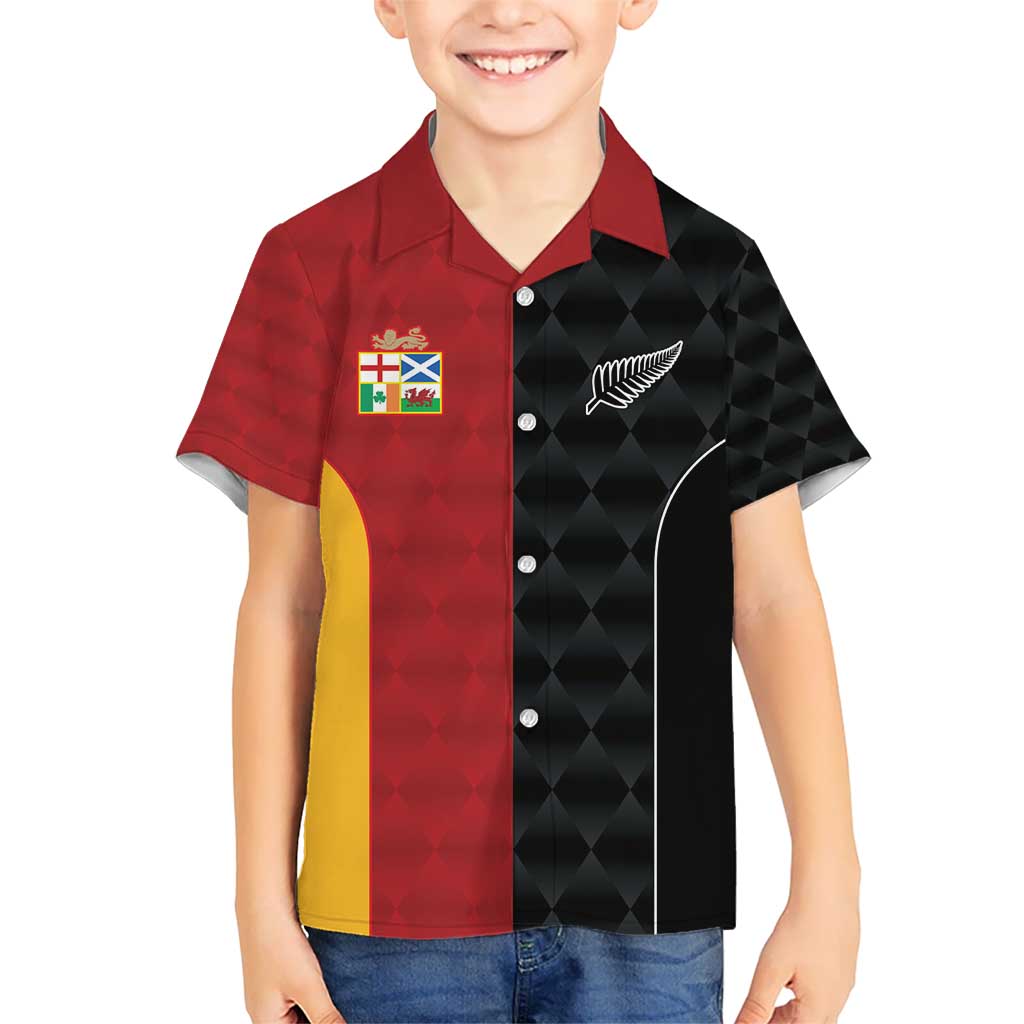 Custom British Lions New Zealand Kid Hawaiian Shirt Sporty Style