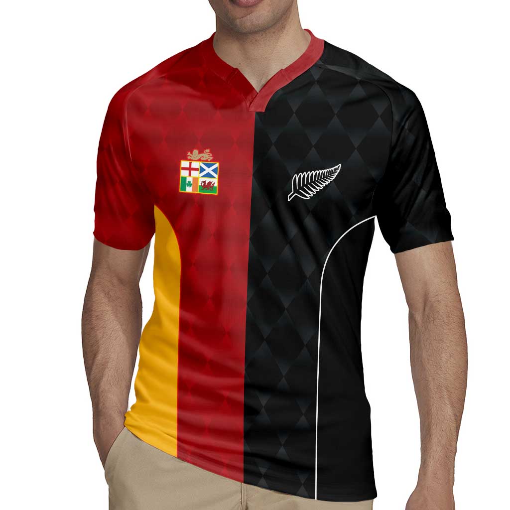 Custom British Lions New Zealand Rugby Jersey Sporty Style