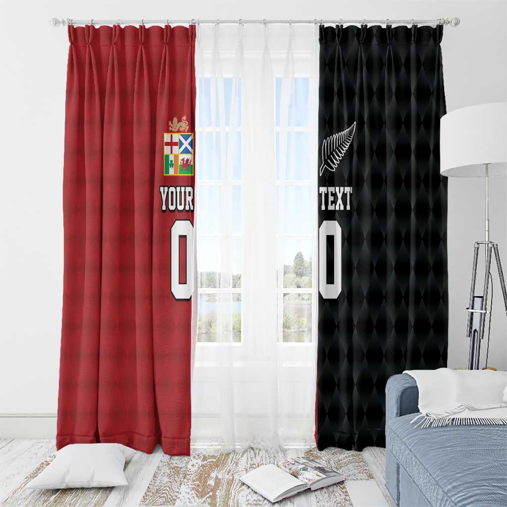 Custom British Lions New Zealand Window Curtain Sporty Style