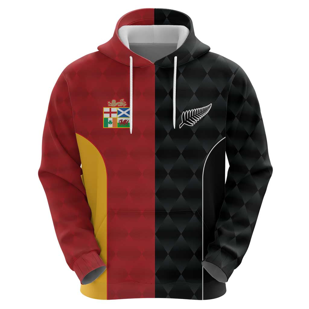 Custom British Lions New Zealand Zip Hoodie Sporty Style