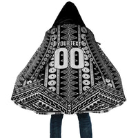 Fiji Custom Rugby National Heritage Cloak Black Traditional Masi Inspired