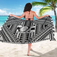 Fiji Custom Rugby National Heritage Sarong Black Traditional Masi Inspired