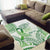 Its Okay Green Ribbon Personalised Area Rug Polynesian Depression Awareness