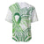 Its Okay Green Ribbon Personalised Baseball Jersey Polynesian Depression Awareness