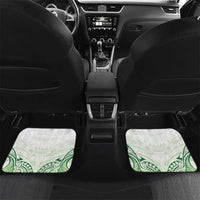 Its Okay Green Ribbon Personalised Car Mats Polynesian Depression Awareness LT9 Set 2pcs - Back Green - Polynesian Pride