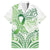 Its Okay Green Ribbon Personalised Family Matching Long Sleeve Bodycon Dress and Hawaiian Shirt Polynesian Depression Awareness