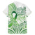 Its Okay Green Ribbon Personalised Family Matching Long Sleeve Bodycon Dress and Hawaiian Shirt Polynesian Depression Awareness