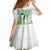 Its Okay Green Ribbon Personalised Family Matching Off Shoulder Short Dress and Hawaiian Shirt Polynesian Depression Awareness