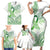 Its Okay Green Ribbon Personalised Family Matching Short Sleeve Bodycon Dress and Hawaiian Shirt Polynesian Depression Awareness