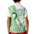 Its Okay Green Ribbon Personalised Kid Polo Shirt Polynesian Depression Awareness